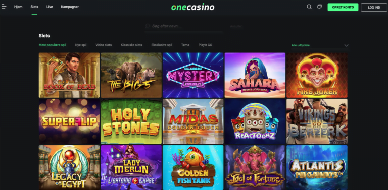 One Casino casinospil