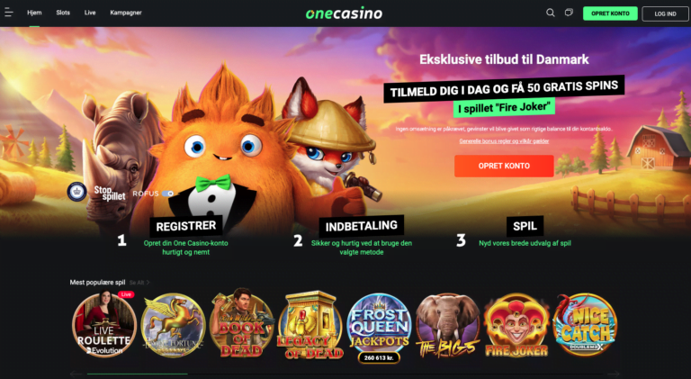 One casino hjemmeside